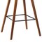 Armen Living Fox 28.5" Bar Height Brown Faux Leather and Walnut Wood Mid-Century Modern Bar Stool LCFOBAWABR30 - alternate 6